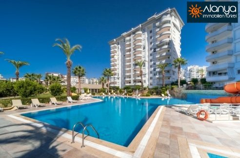 alanya sea view apartment in luxury residence for sale