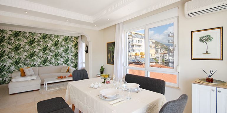 alanya zentrum penthouse 4+1 in renoviertem zustand 7