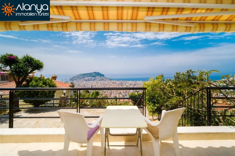 meerblick wohnung alanya tepe bektas zu verkaufen