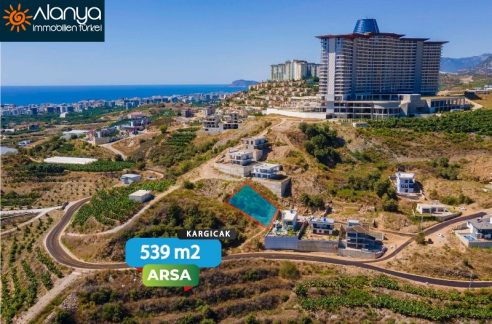 539 m2 byggeland i Alanya Kargicak