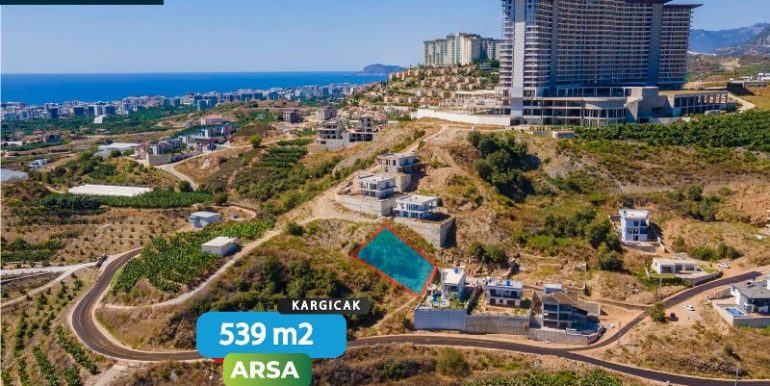 539 m2 bau grundstück alanya kargicak 1