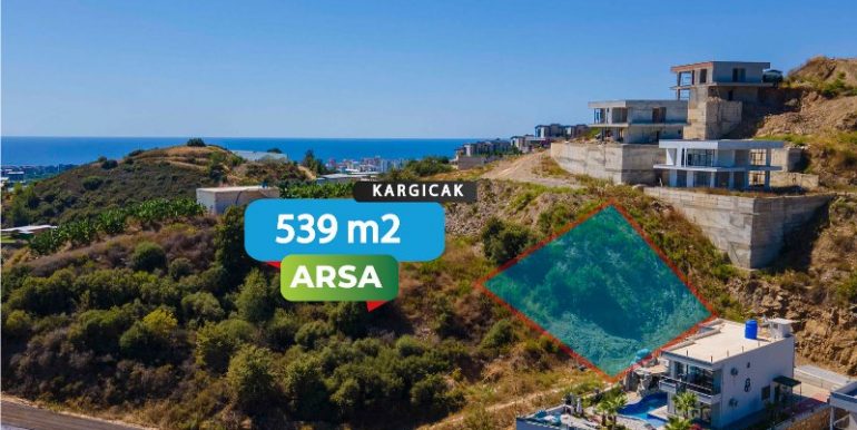 539 m2 bau grundstück alanya kargicak 2