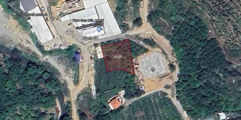 990m2 bau grundstück in alanya oba zu verkaufen 7
