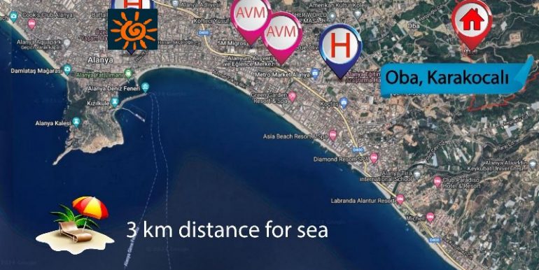 Alanya Oba 3 Zimmer Wohnung Zu Verkaufen 17