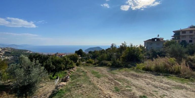 meerblick 1.398 m2 grundstück alanya tepe zu verkaufen 3