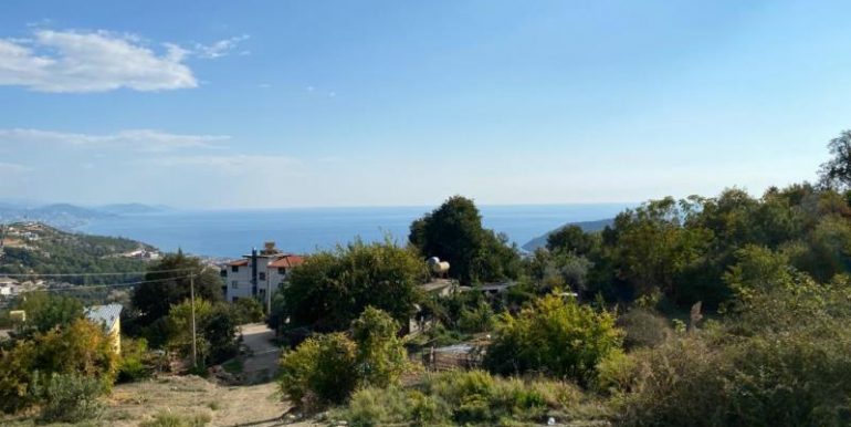 meerblick 1.398 m2 grundstück alanya tepe zu verkaufen 5