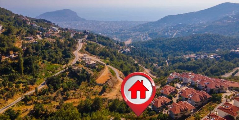projektierte bau grundstück in alanya tepe 8