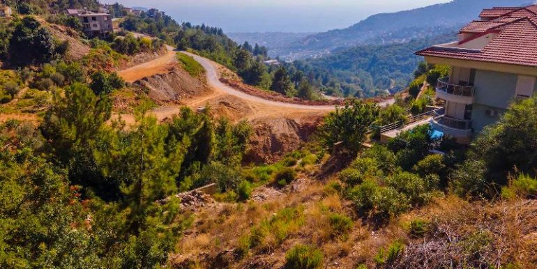 projektierte bau grundstück in alanya tepe 10