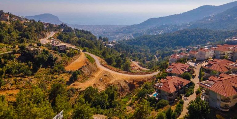 projektierte bau grundstück in alanya tepe 11