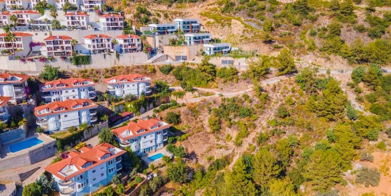 projektierte bau grundstück in alanya tepe 12