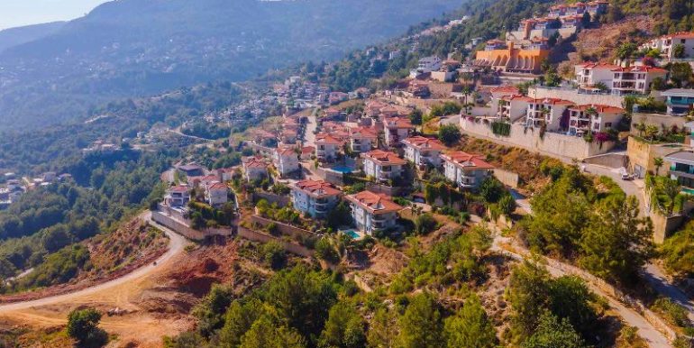projektierte bau grundstück in alanya tepe 13