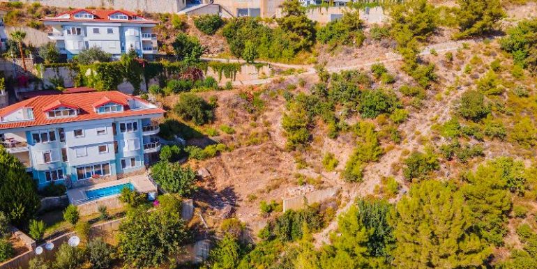 projektierte bau grundstück in alanya tepe 14