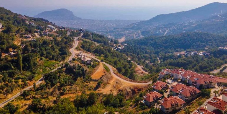 projektierte bau grundstück in alanya tepe 15