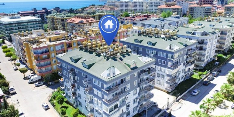 3 zimmer strandnahe wohnungen mit getrennte küche alanya oba 1