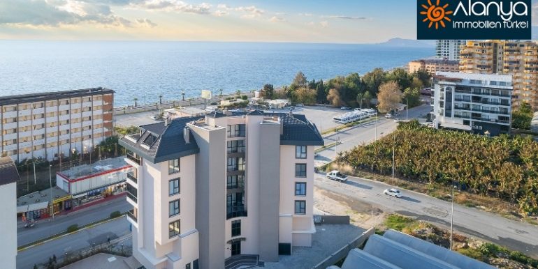 Neubau Meerblick Wohnung Alanya Meereslinie Möbliert 1
