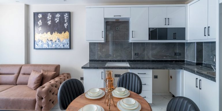 Neubau Meerblick Wohnung Alanya Meereslinie Möbliert 4