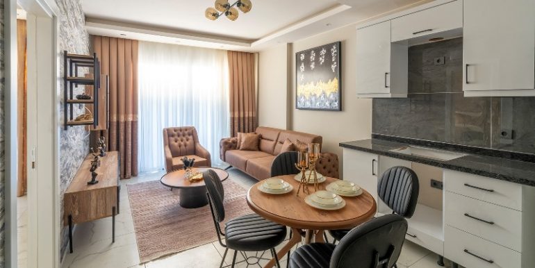 Neubau Meerblick Wohnung Alanya Meereslinie Möbliert 8