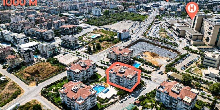 Grosse Penthouse Wohnung Alanya Oba Crown Residence 26