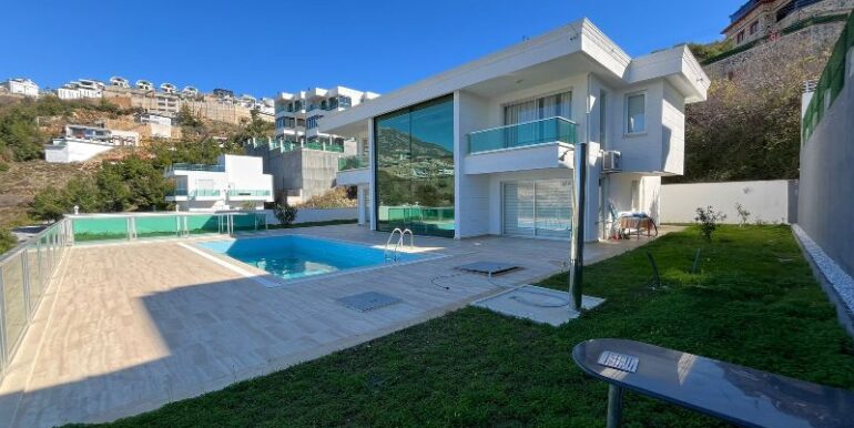 Neubau Private Villa Alanya Kargicak 5+1 Mit Privatpool 35