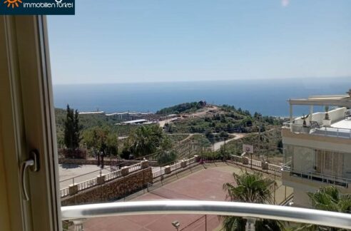 Schöne Meerblickwohnung Alanya für 140.000Euro