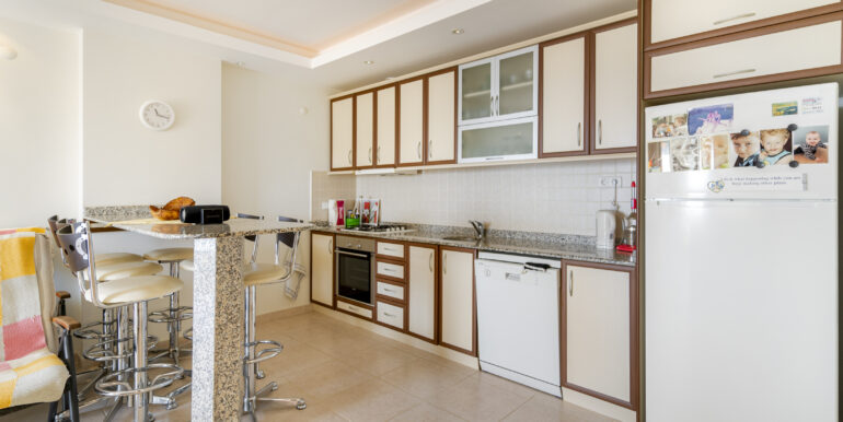 Schöne Große Meerblick Wohnung in Alanya Tosmur 16