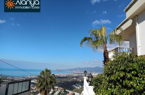 meerblick villa in alanya für 189.000