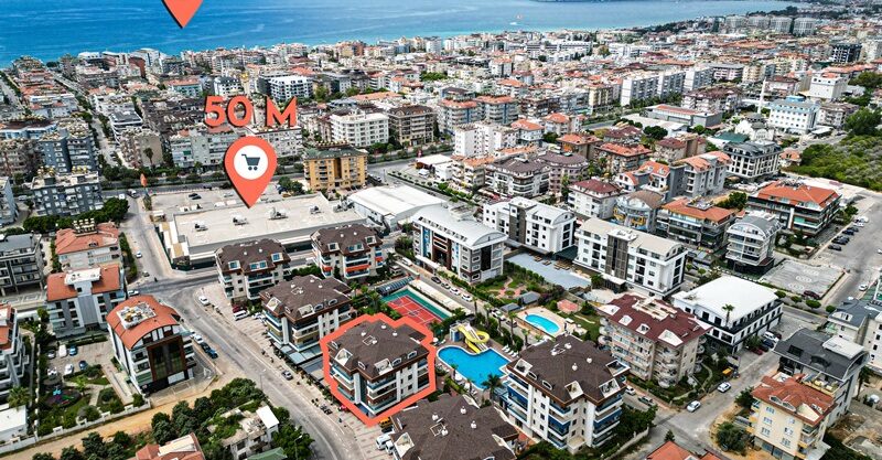 Trio City Blue Wohnung mit 3 Schlafzimmer Alanya Oba