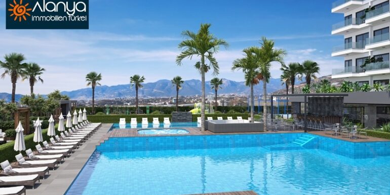 Neubau Luxus Wohnung mit Meerblick Alanya 125.000 Euro 1