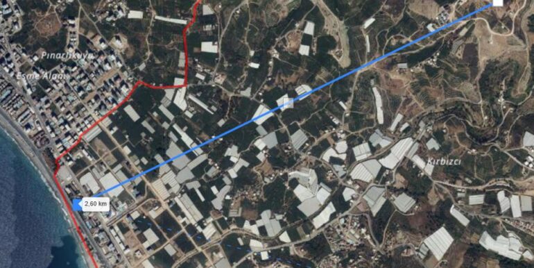 Alanya 496 m2 Grundstück für 55.000 Euro zu Verkaufen 3