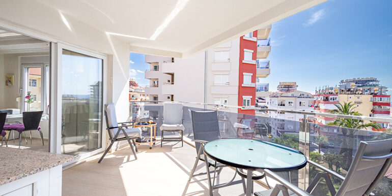 Meerblick Wohnung im Luxus Resisence Alanya 14