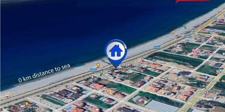 Alanya Kestel Strand Wohnung I.Meereslinie 22